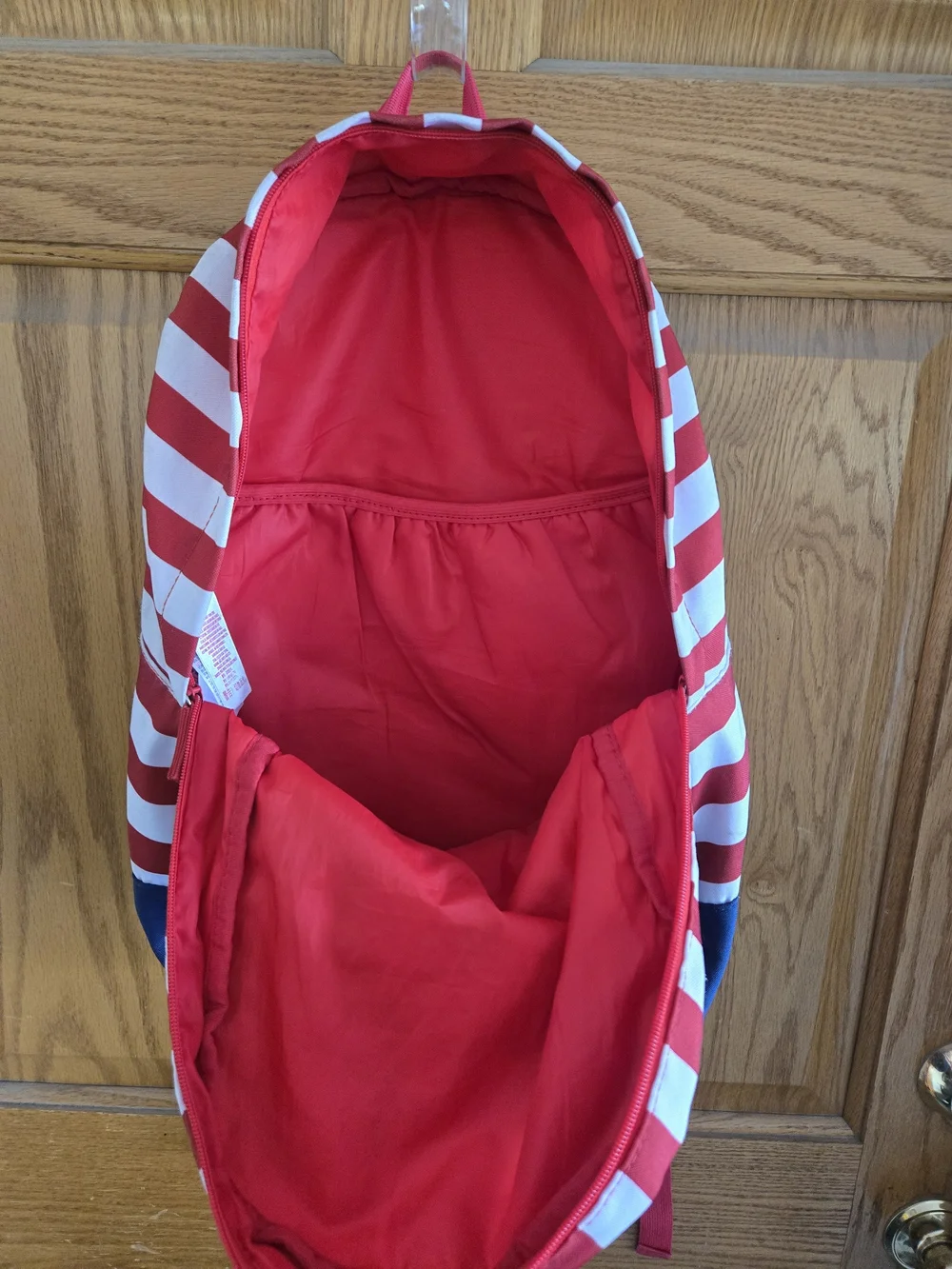 Disney Red & Navy Striped Mickey Backpack for Kids